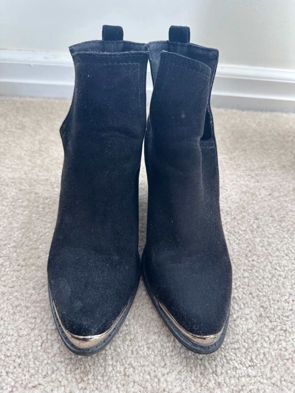 Black Suede Ankle Boots - Classic Women’s Chelsea Boot